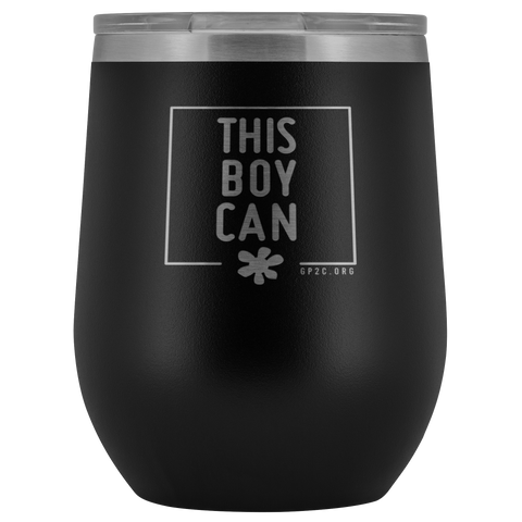 12oz. Stemless Tumbler- This Boy Can