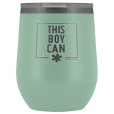 12oz. Stemless Tumbler- This Boy Can