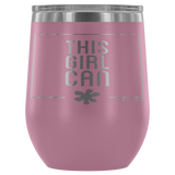 12oz. Stemless Tumbler- This Girl Can