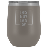 12oz. Stemless Tumbler- This Boy Can