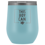 12oz. Stemless Tumbler- This Boy Can