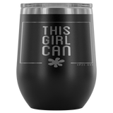 12oz. Stemless Tumbler- This Girl Can