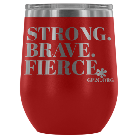 12oz. Stemless Tumbler- Strong, Brave, Fierce