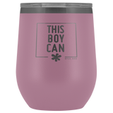 12oz. Stemless Tumbler- This Boy Can