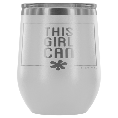 12oz. Stemless Tumbler- This Girl Can
